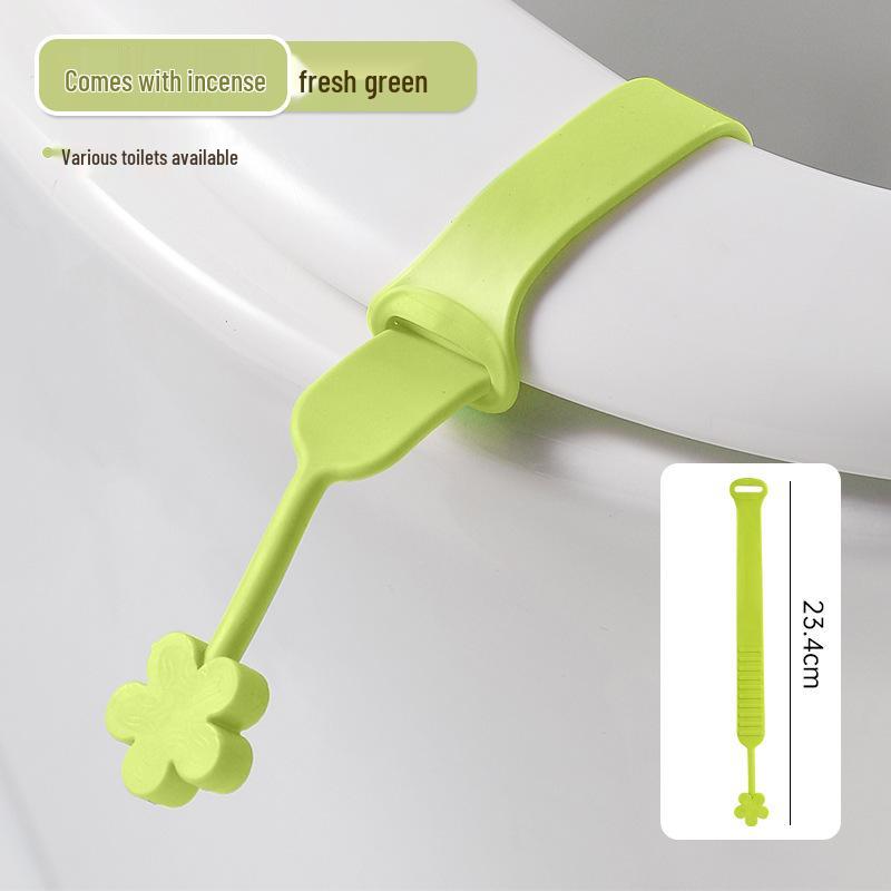 Cute Cartoon Silicone Toilet Seat Lifter - Flip-Up Handle