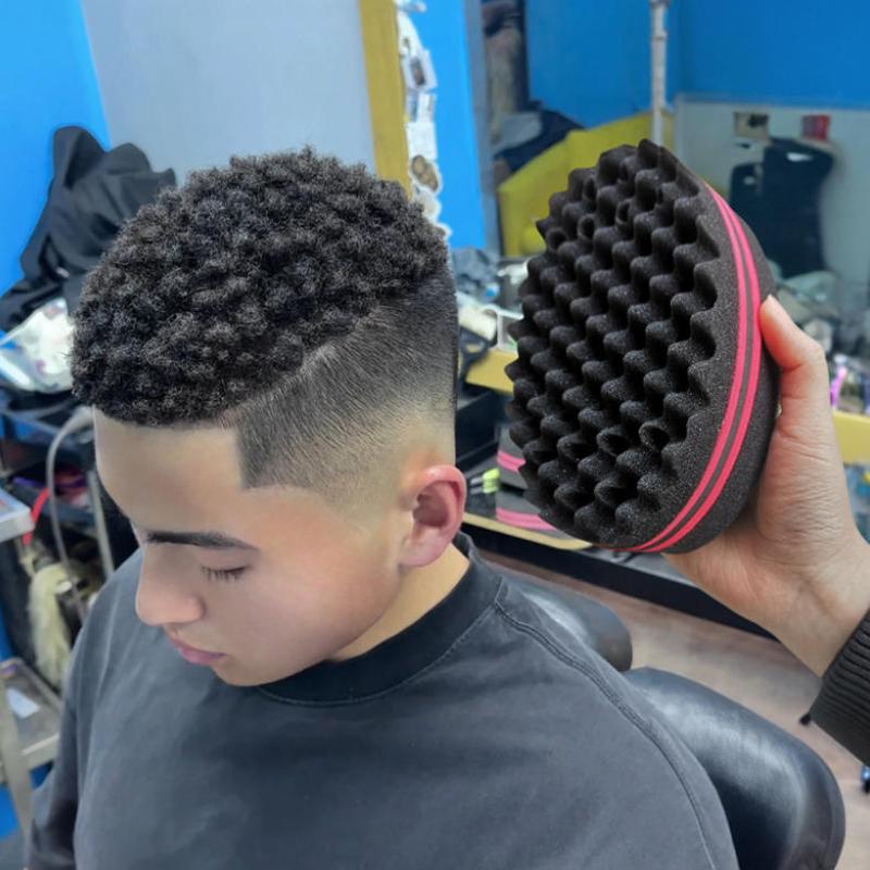 Friseursalon Herren Haarflechter Twist Schwamm Handschuhe Afrikanisches Haar Styling Gabel Kamm Haar Locken Schaumstoff Für Salon Friseurbedarf