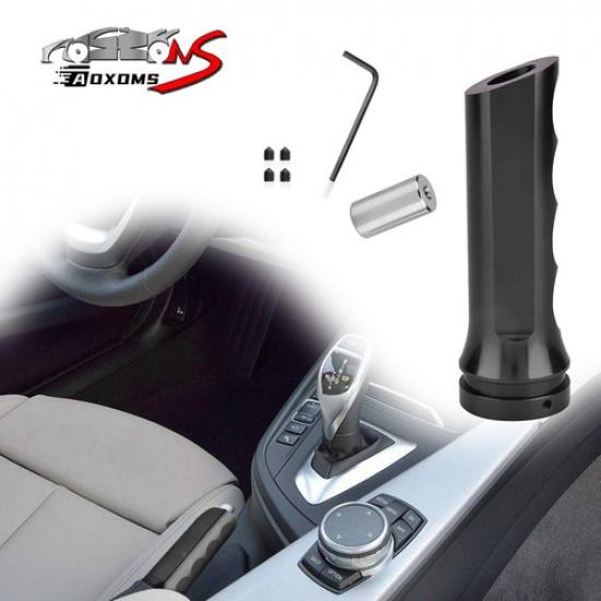 Black Aluminum Car Hand Brake Sleeve Handle Hand Protector Cover Universal Fit