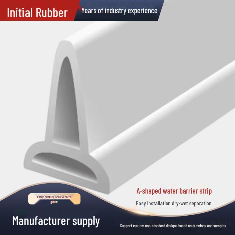 A-Shaped Waterproof Silicone Water Stopper for Kitchen, Bathroom, and Stove Gaps