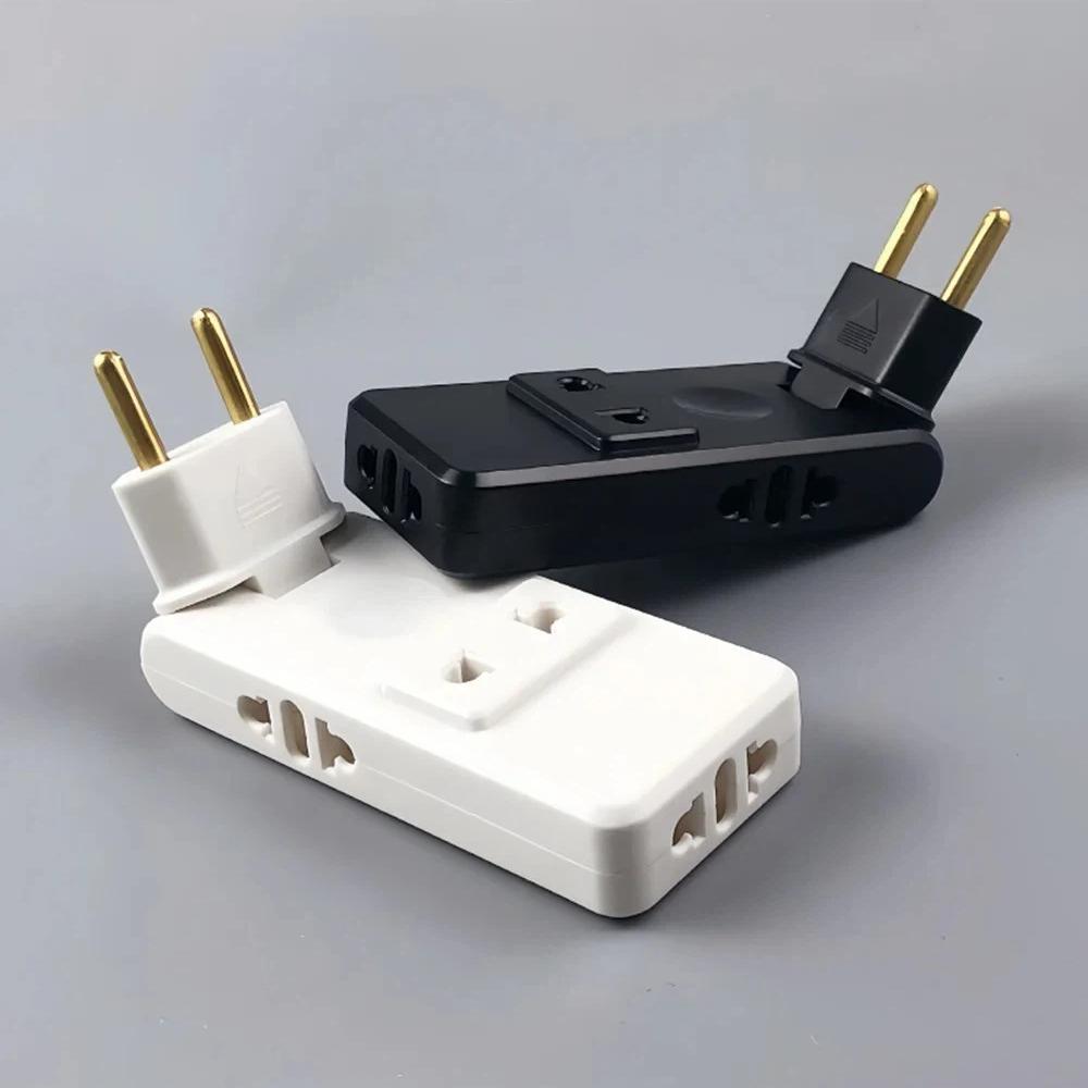 EU Plug Adapter 4 in 1 Wall Outlet Extension – 180° Rotating Portable Power Converter
