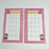 Lovely A6 Loose Leaf Notebook Refill Spiral Binder Index Inside Page Monthly Weekly To Do List Paper Stationery