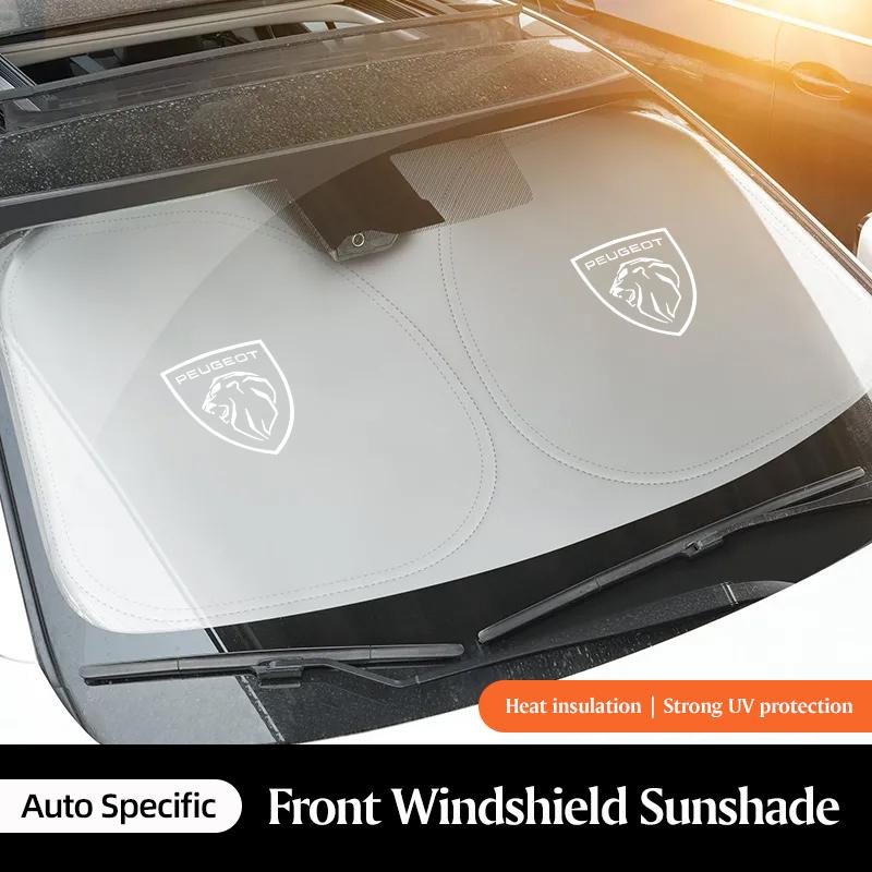 Car Front Windshield Sun Shade Visor UV Protection Shield For Peugeot 5008 508 408 4008 308 3008 208 2008 Landtrek Rifter e-Expe