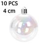 4-12Cm 10Pcs Christmas Ornaments Balls Diy Bauble Plastic Transparent Hollow Ball Wedding Party Xmas Tree Hanging Decorations