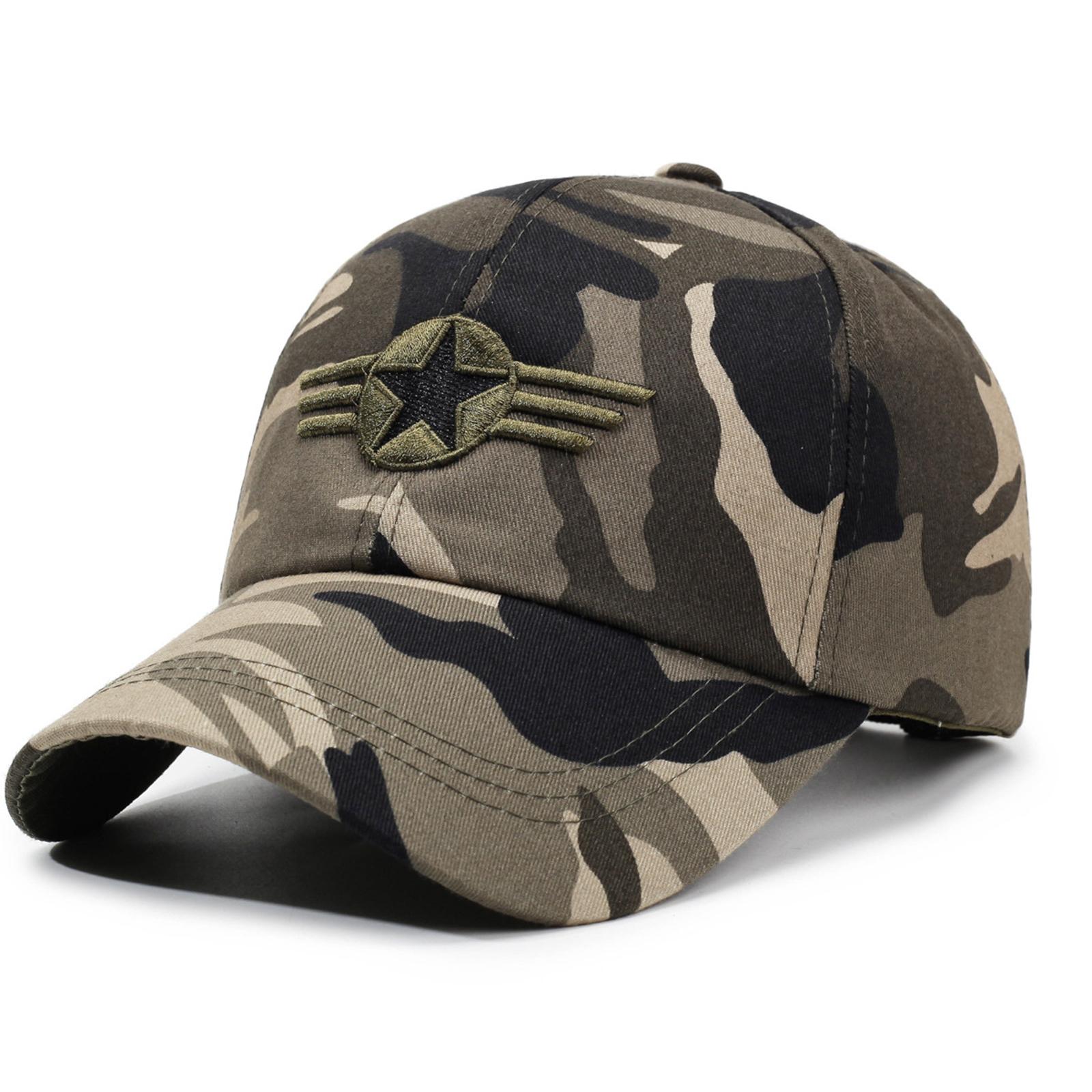 Камуфляжная бейсболка, Модная бейсболка для защиты от солнца, Мужская вышитая военная/outdoor камуфляжная кепка для весны One Size