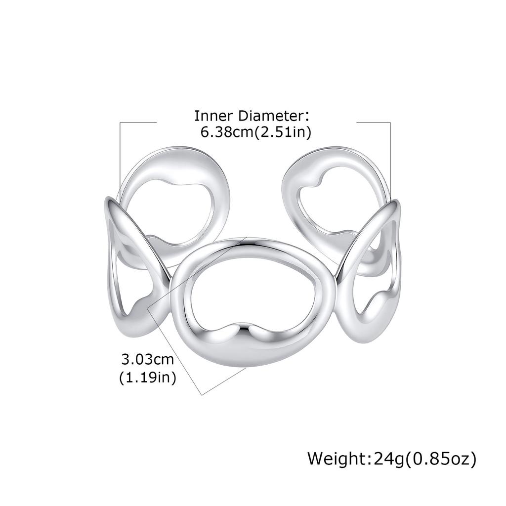 Retro Verstellbares Edelstahl Manschettenarmband für Damen, Offenes Armband mit Leopardenmuster Seidenschal, Beliebter Schmuck für Damen