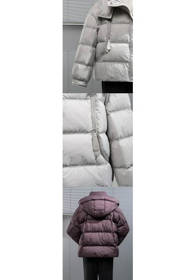Mom's Winter Fashion: Stylish Hooded Thickened Down Jacket for Middle-Aged & Elderly
