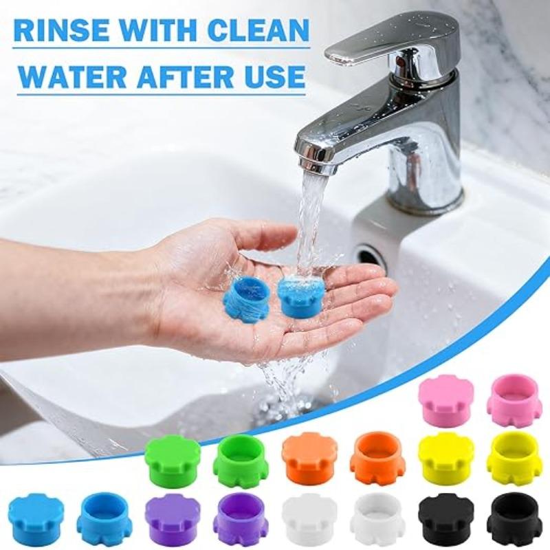 Peptide Vial Caps 3ml Glass Vials Silicone Reusable Seals Covers for 1/2/3ml Vials Fit Vial Holder Box Storage Accessories