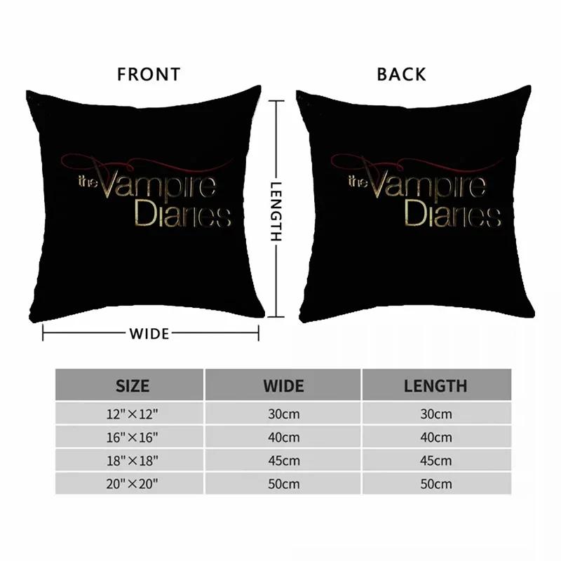 The Vampire Diaries Pillow Cases Decorative Cushions Cover For Sofa Car Decoration Pilow Covers Pillowcase 50X50 Custom Cushion