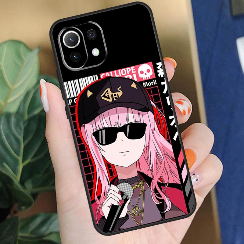 Calliope Mori Hololive Case For Xiaomi 15 14 Ultra 13T 14T 15T Pro 17 Pro Max POCO X7 X5 X6 F5 F6 F7 F8 Pro Coque