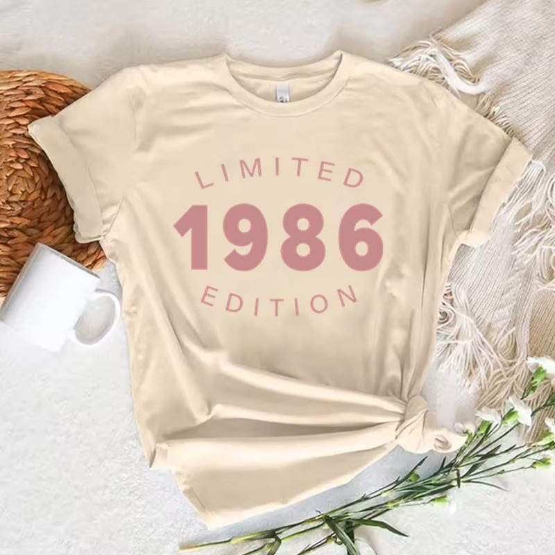 Oryginalny Unisex T-shirt z 1986 roku Vintage 1986 Graficzne Koszulki na Urodziny Unisex Koszulka na 40. Urodziny Prezent na 40. Urodziny Dla Unisex