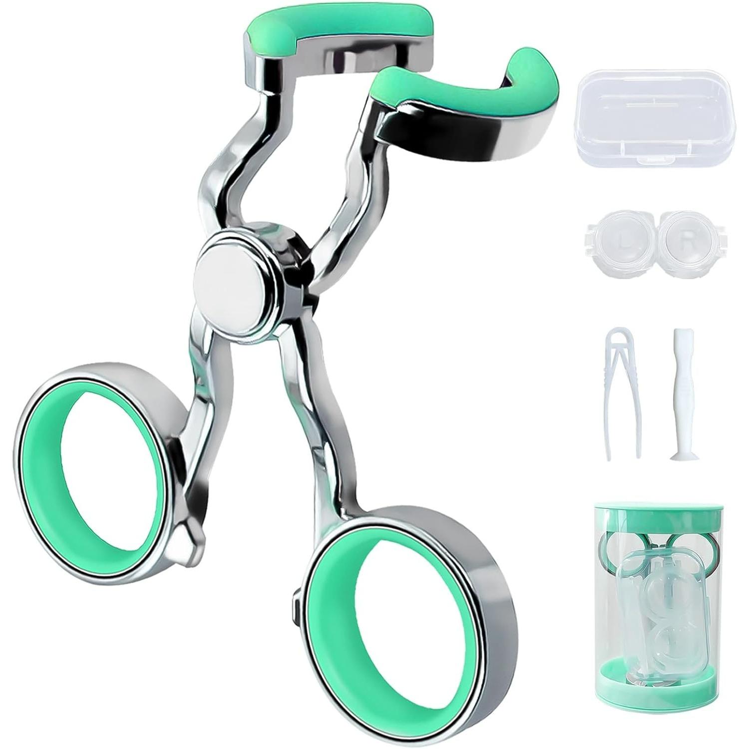 

Contact Lens Applicator Tool - Easier Apply/Remove Contact Lens Aid for Travel (Alloy Material)(Green) зелёный