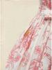 Elegant Lace Patchwork Floral Dress with Short Sleeves