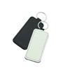Leather Keychains Blank Heart Round Sublimation Key Holder DIY Printing Tags Luggage Label Bag Pendant Travel Accessories