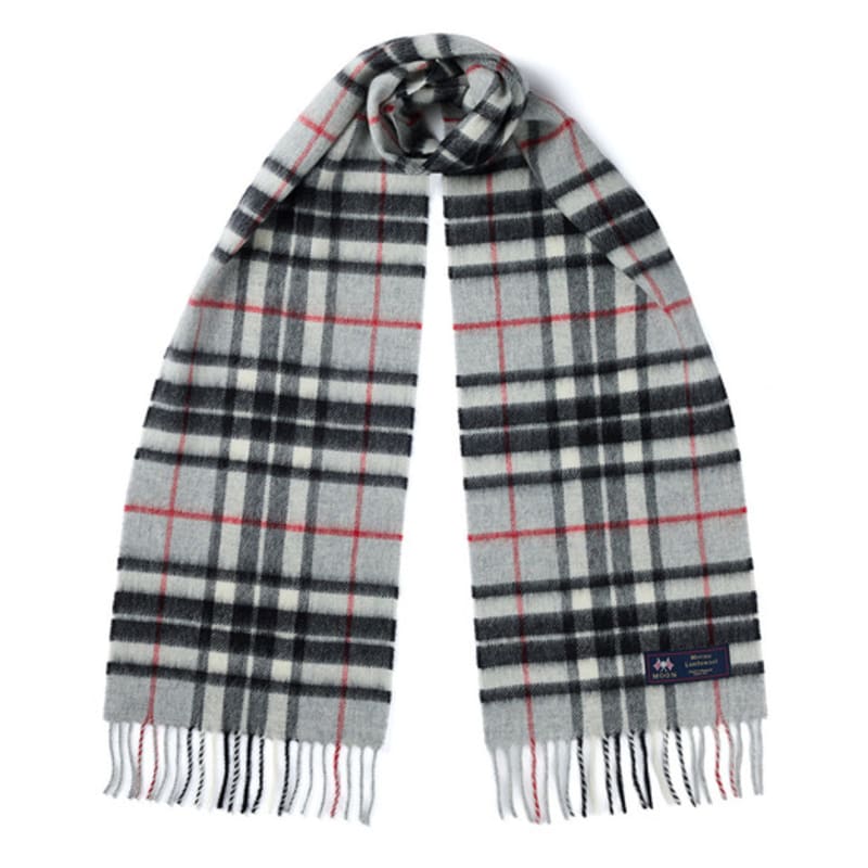 

ABRAHAM MOON Шарф из мериносовой шерсти 25 см - Серый Thompson FREE