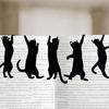 Metal Cat Bookmark Set Lightweight Iron Page Holders with Black Cat Design Non-Slip Bookmarks Gift for Book Lovers And Cat Enthusiasts