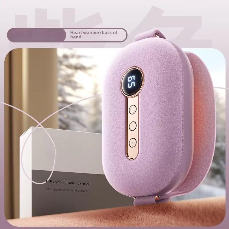Winter Explosion-proof Electric Hand Warmer Mini USB Velvet Hand Warmer Power Supply Two-in-one Full Package To Carry with You