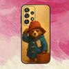 Cute P-Paddington B-Bear Phone Case For Samsung S25,S24,S21,S22,S23,S30,Ultra,S20,Plus,Fe,Lite,Note,10,9,5G Black Cover