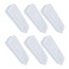 6PCS Rectangular Clear Storage Containers Stackable Refrigerator Organizer Bins for Onions Cilantro Garlic Pasta Eggs
