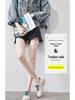 Women's White Leather Slip-On Sneakers - 2025 Spring/Summer Breathable Mesh, Soft Sole Casual Shoes