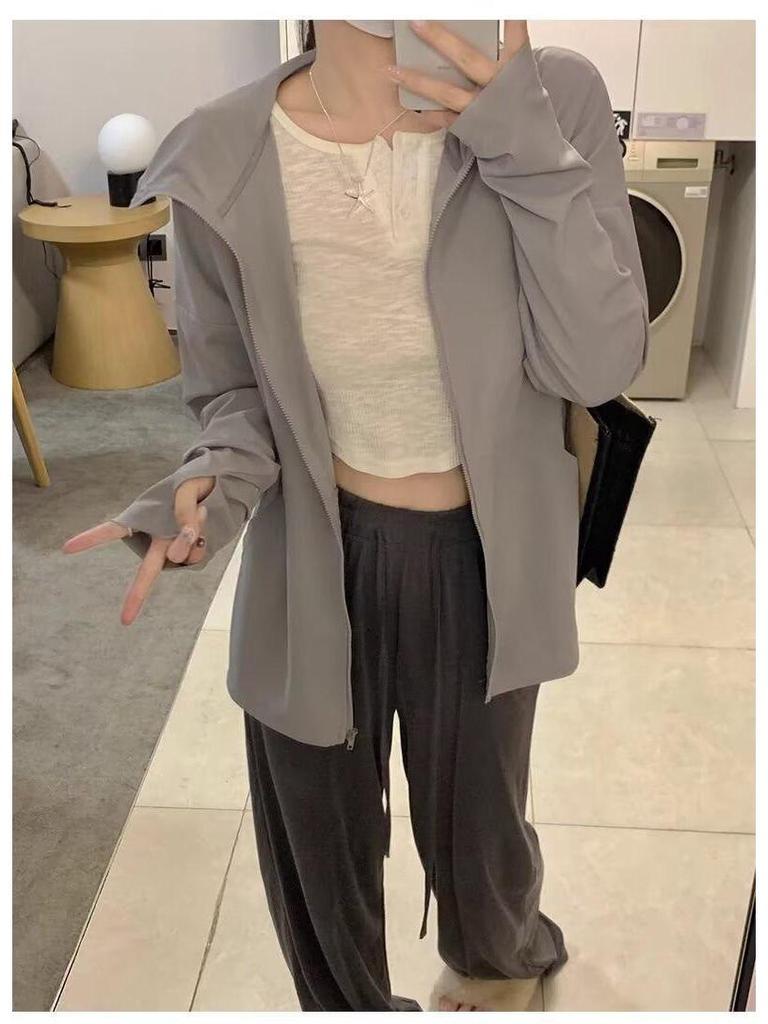 Sommer Eis Seide Sonnenschutz Hoodie für Outdoor Radfahren