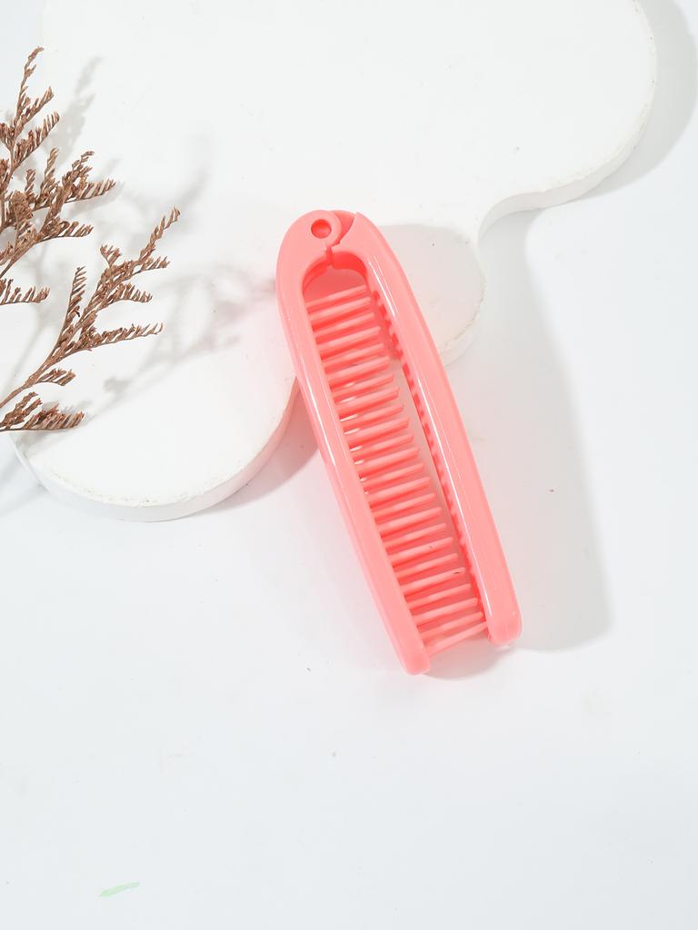 Travel portable folding hair comb - pocket size design, durable plastic bristles and ABS handle For Hair Accessories