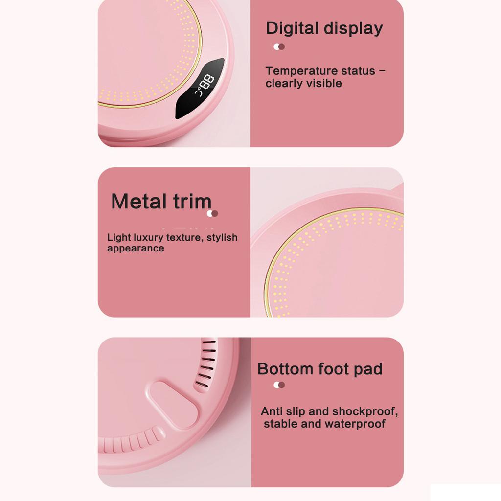 Small Coffee Warmer Coaster USB Powered Beverage Warmer Pad Warming Plate Heating Cup Pad Suitable for Hot Beverages