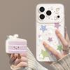 Mobile phone case with bracket, suitable for iphone17 star rabbit 16promax magnetic attraction 15 cartoon 14 niche 13 new set