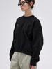 Kelidu Elbow Rib Sweatshirt_Black