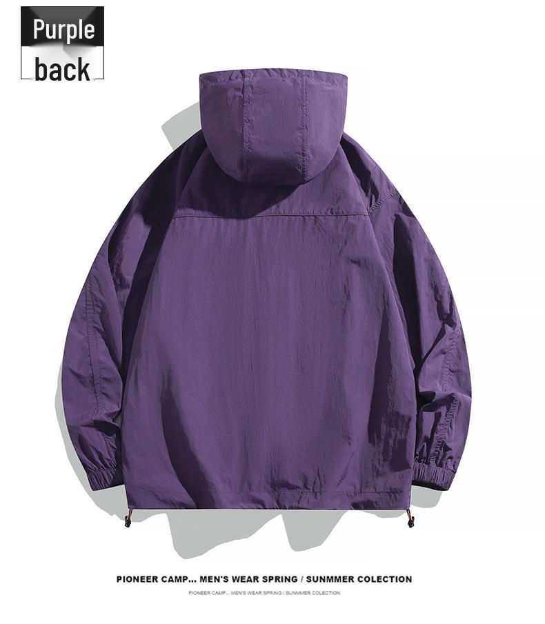 Dopamine UV Protection Couple's Windbreaker: Lightweight, Breathable Summer Skin Clothing for Men & Women, Ideal for Climbing & Outdoor Activities.