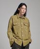 Analog Mood Washed Denim Trucker Shacket (Mustard)