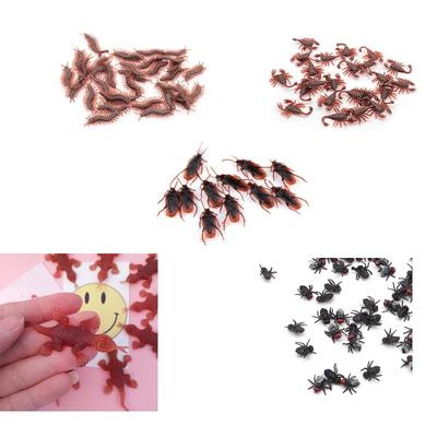10 Stück Scherz-Kakerlaken sehen echt aus Plastik Trick-Witz-Spielzeug Gruselige Insekten Realistische Käfer Geschenke Neuheit Kakerlake