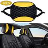 Design Car Headrest Covers PU Leather Auto Neck Support Head Rest Cushion Cover  Car Interior Decor