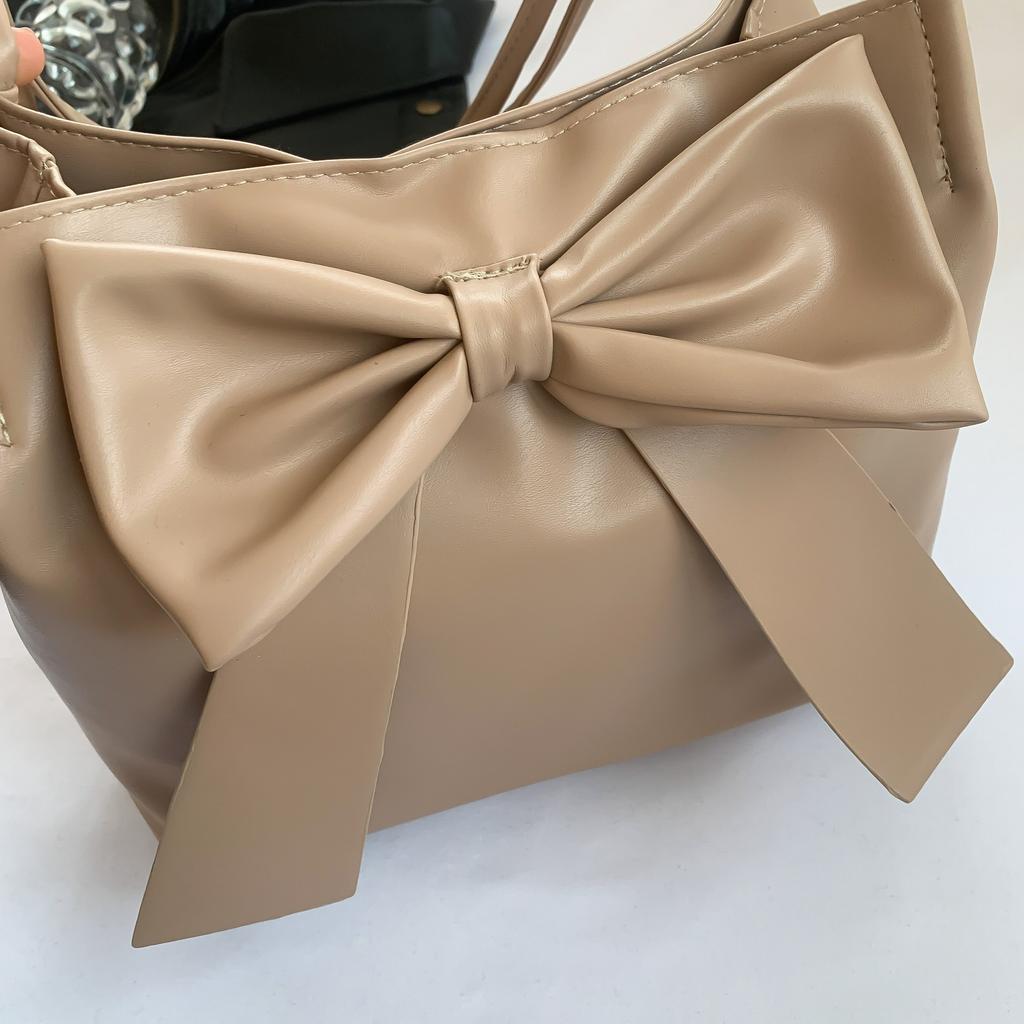 Elegant Bowknot Tote Bag For Women, Sweet Versatile Handbag Shoulder Bag