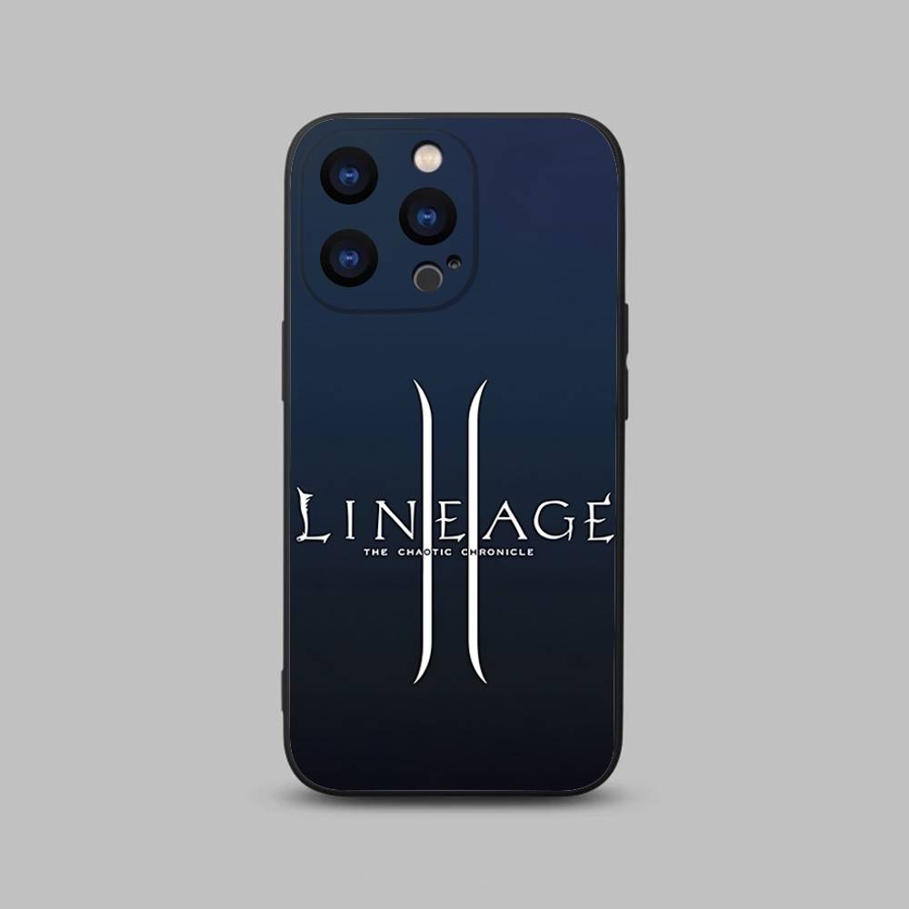 

Game L-LINEAGE 2 Phone Case For iPhone 17,16,15,14,13,12,11,Pro,Max,Plus,X,XS,SE4,E,Mini,Soft Black Case iPhone15pro
