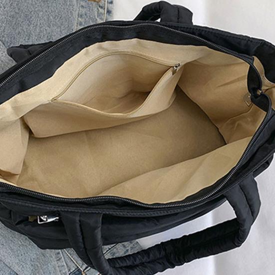 Padded Tote Bag Large Capacity Handbag Lightweight Shoulder Bag Commuter Tote for Women Work Date Party Shopping