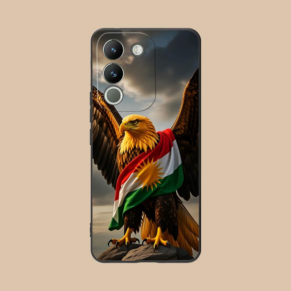 Kurdistan Flag Matte TPU Mobile Phone Case for VIVO Y77 76 75 74 73 72 58 56 55 51 50 38 36 Y19 Y18 Y03 Y01 5G Colorful Cover