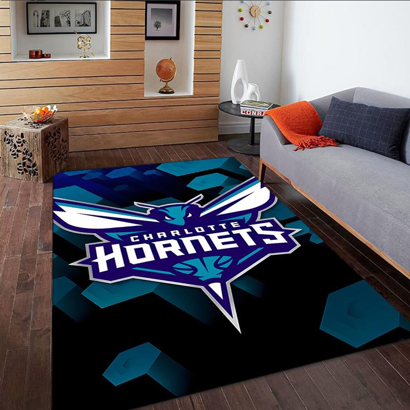 Charlotte Logo Art Carpet, Kitchen Rugs, Yoga Mat, Non-Slip Mats, Rug for Bathroom, Living Room bedroom, Camping Rugs Christmas Gift