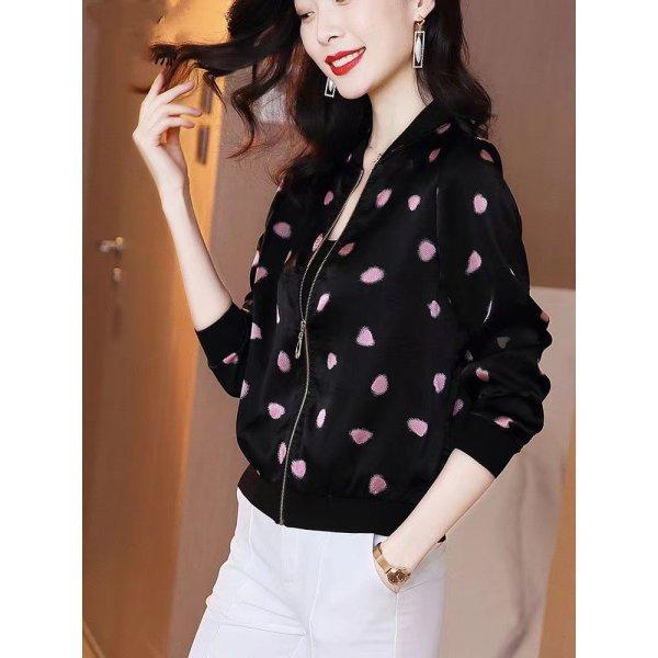 Spring Clothing Retro Jacket for Women Middle-aged Mother Spring and Autumn Jacket Cardigan Baseball Jacket