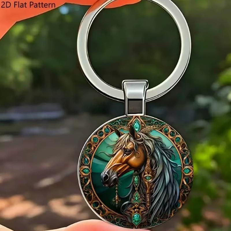 Porte-clés cheval élégant en alliage de zinc. Cadeau durable et élégant pour hommes et femmes. Idéal pour les vacances et les amoureux des chevaux
