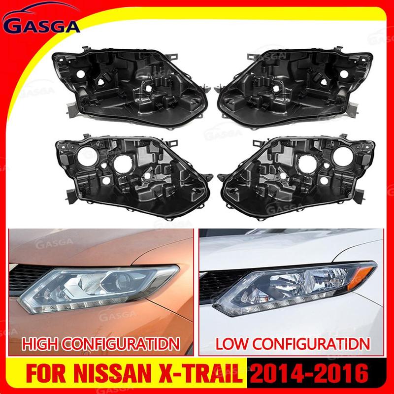 For Nissan X-Trail 2014 2015 2016 Car Headlight Base Headlamp House Car Rear Base Auto Headlight Back House Accessories
