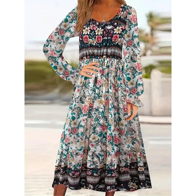 Женское весеннее платье с принтом — фото 6