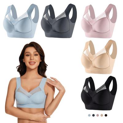 Reggiseno Sportivo Senza Cuciture Taglie Forti in Seta di Ghiaccio - Anti-Caduta, Supporto Laterale, Fascia Sexy