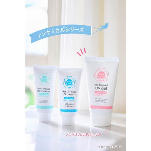 Ultraviolet Forecast Non-chemical UV Gel F No UV absorbers SPF30 PA+++ Can be used from 1 year old Face, body, makeup base, removes with soap Sunscree