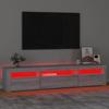 Vidaxl TV Stand with LED Lighting, Sonoma Oak Grey, 195x35x40 Cm