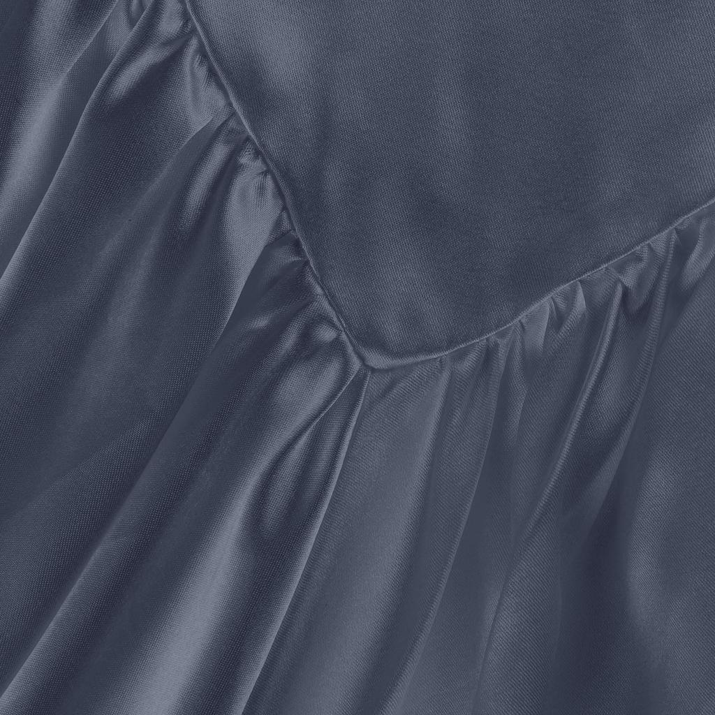 Dame Blonder Flytende Kjole Ermeløs Ryggløs Lav Utringning Underkjole A-linje Kort Kjole Boho Sommerkjole