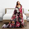 Warm Blanket Picnic Alastor Game VOX H-Hazbin Hotel Throw Blanket Flannel Bedspread For Couch Bed Fluffy Sofa Bed Cover