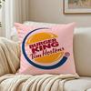 Popular FastFood Brand BBurger KKing Cushion Cover Pillowcase Antidustmite Living Room Sofa Decor Cushion Room