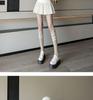 Women's High-Waist Pleated Wool Skirt - Spicy American Style for Autumn/Winter