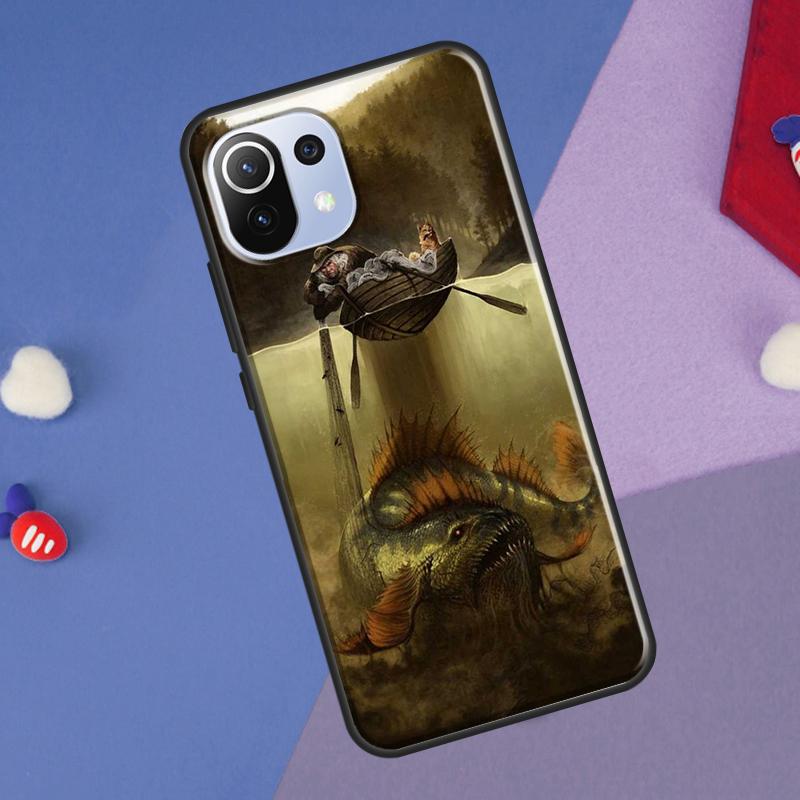 Fishing Painting Cover For Xiaomi 14 13 Ultra 11T 12T 13T 14T Pro POCO X7 Pro X3 X5 F3 F5 F6 M6 X6 Pro Case